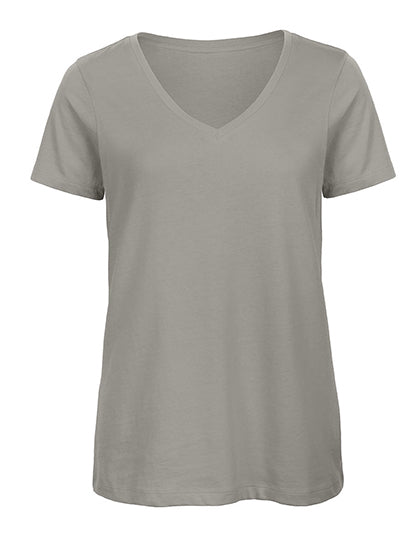 MD04 - SALT / PEPPER - T-shirt Dames V-hals