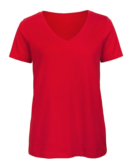 MD04 - SALT / PEPPER - T-shirt Dames V-hals